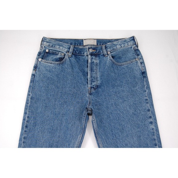 Everlane Men's Relaxed Jeans in Blue - Picture 2 of 14